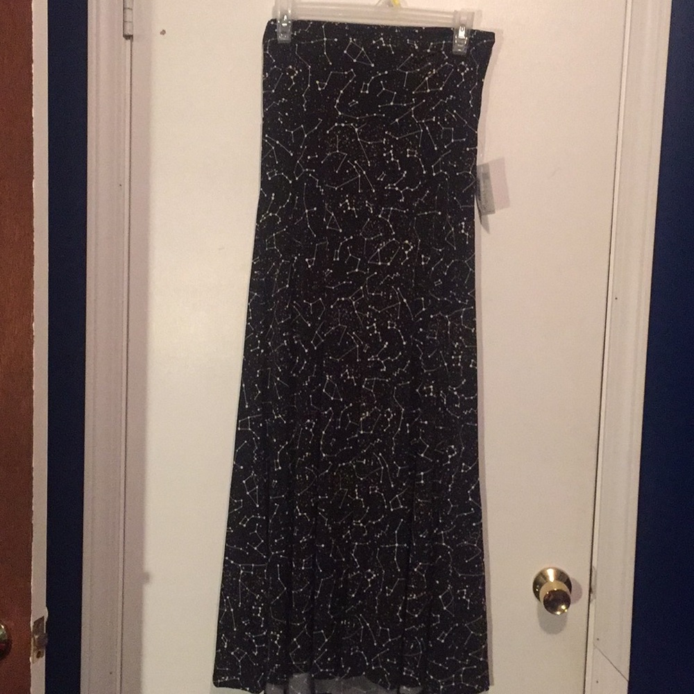 Galaxy print maxi skirt XS